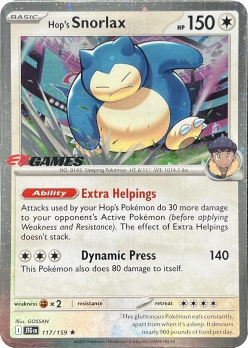 Hop's Snorlax - 117/159 (EB Games) (Cosmos )