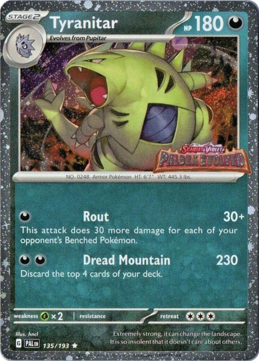 Tyranitar (Paldea Evolved Stamp)