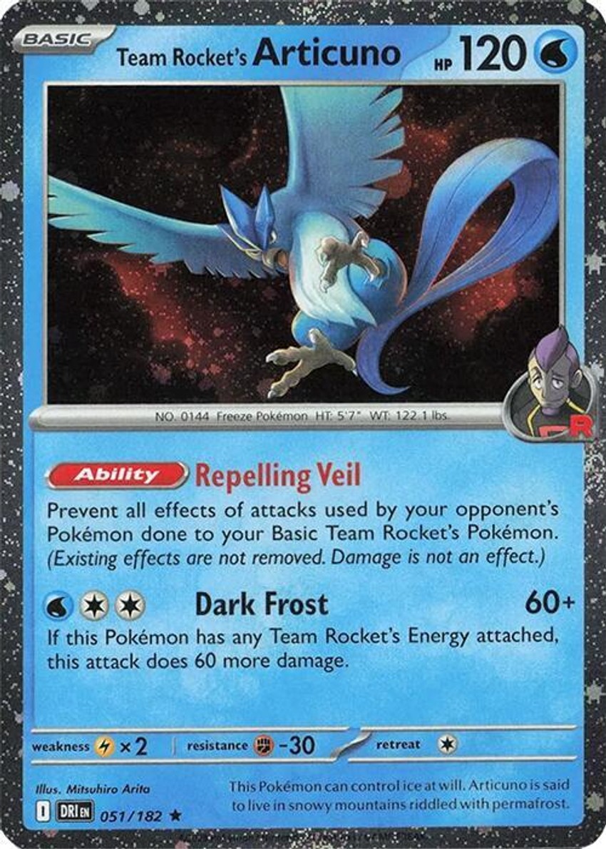 Team Rocket's Articuno - 051/182 (Cosmos )