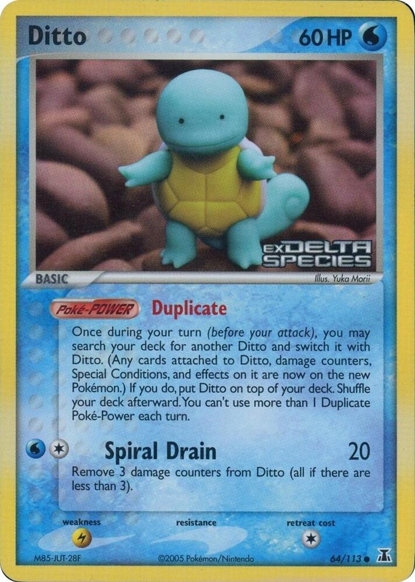 Ditto - 64/113 (Squirtle) (Delta Species Stamped)